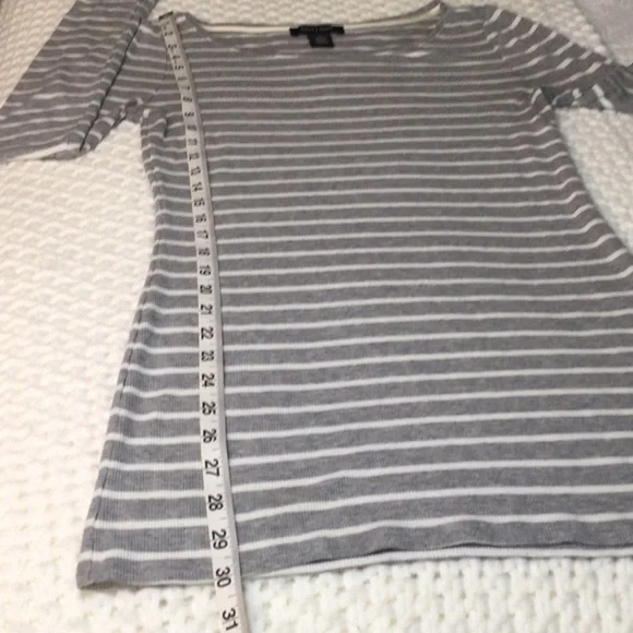 White House Black Market Long Sleeve Striped Tunic/Dress Sz S - Picture 11 of 12